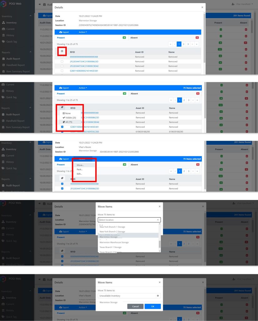 Cập nhật số liệu hàng tồn kho