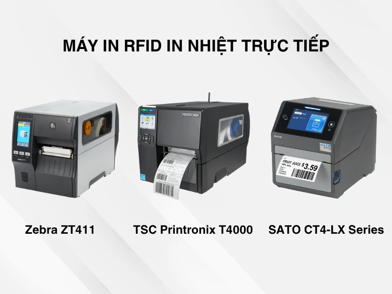 Máy in RFID là gì? 9 tiêu chí chọn máy in RFID phù hợp Máy in RFID sử dụng công nghệ in nhiệt trực tiếp