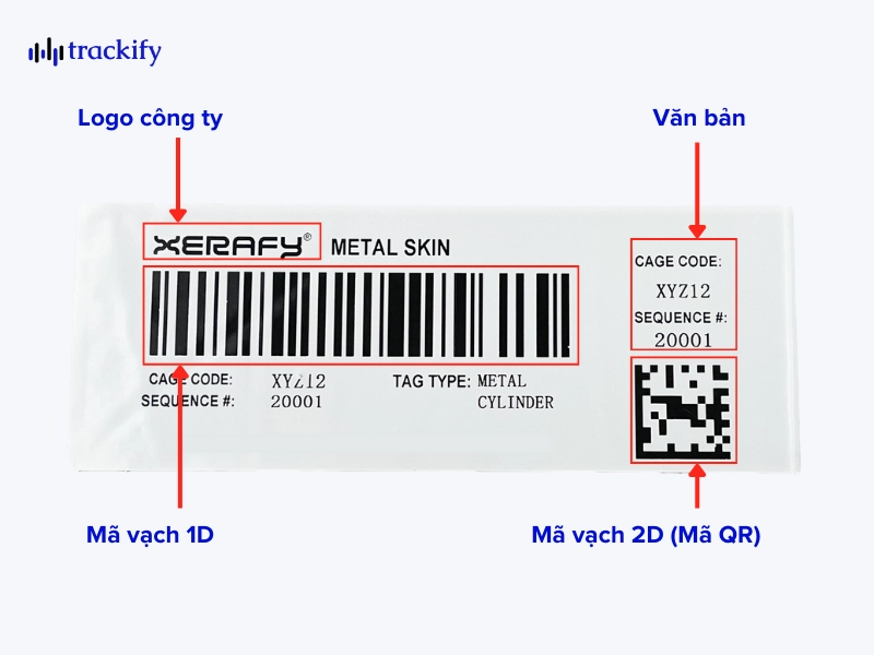 Một số thông tin có thể in lên mặt thẻ RFID