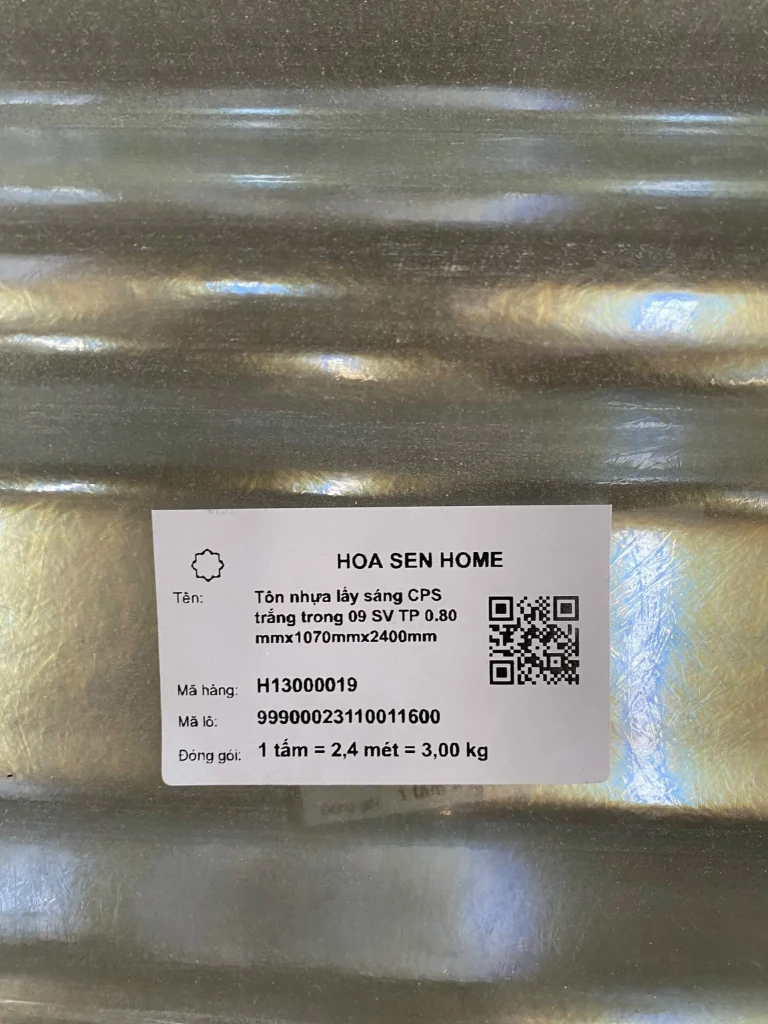 Tem nhãn quản lý hàng hóa của Hoa Sen Home