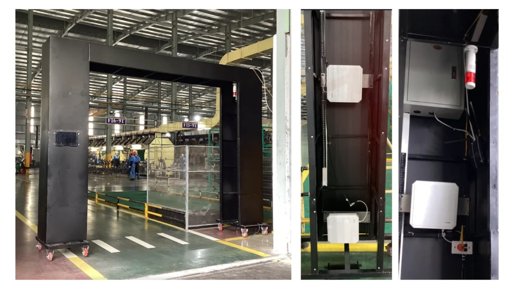 Cổng RFID do Trackify triển khai tại nhà máy Cosmos 1