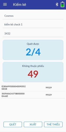Giao diện phần mềm mobile app Trackify.App