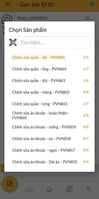 Ứng dụng mobile app quản lý hàng hóa tại No Concept do Trackify triển khai
