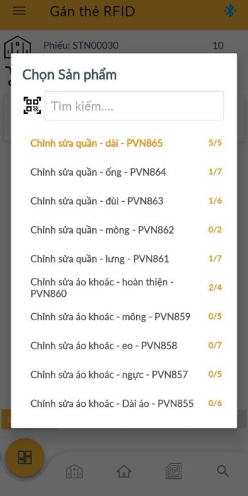 Ứng dụng mobile app quản lý hàng hóa tại No Concept do Trackify triển khai