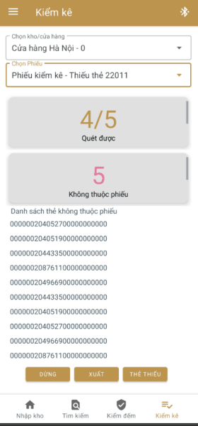 Ứng dụng mobile app quản lý hàng hóa trang sức bằng RFID