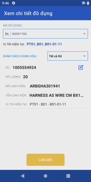 Ứng dụng quản lý kho nguyên vật liệu ứng dụng RFID tại Panasonic Việt Nam do Trackify triển khai